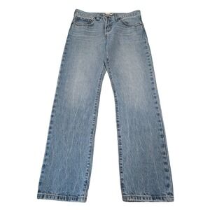 Levi's Premium Jeans Womens 30 Blue Middy Straight Mid Rise Light Wash Denim 90s